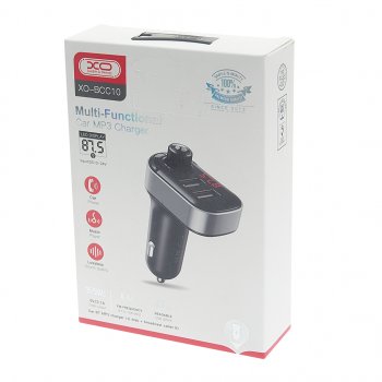 969 р. Устройство зарядное в прикуриватель с трансмиттером (bluetooth,hands free) черное XO XO bcc10 black  с доставкой в г. Кемерово. Увеличить фотографию 3