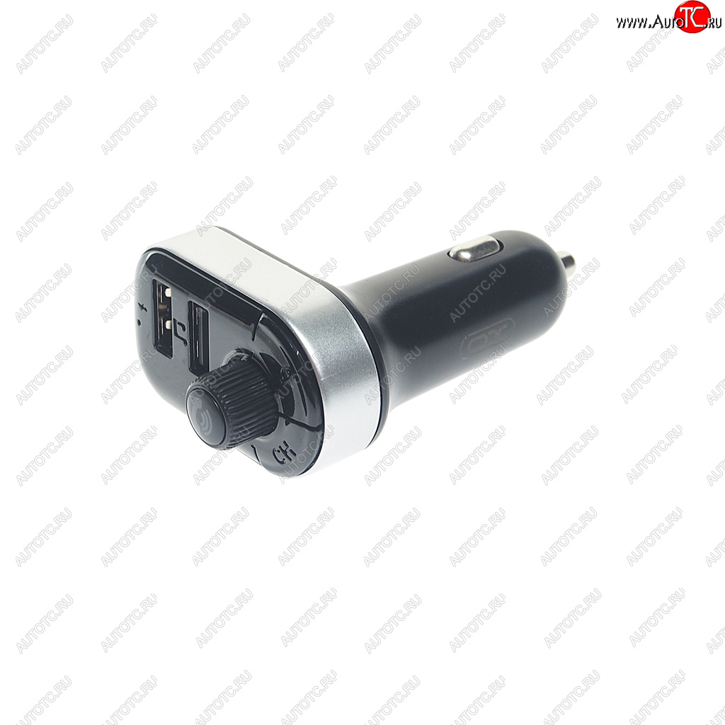 969 р. Устройство зарядное в прикуриватель с трансмиттером (bluetooth,hands free) черное XO XO bcc10 black  с доставкой в г. Кемерово