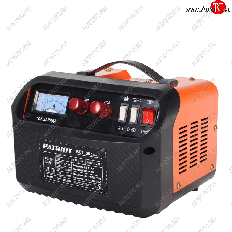 11 999 р. Устройство пуско-зарядное 12-24V40-430Ач200А PATRIOT PATRIOT bct-30 star  с доставкой в г. Кемерово