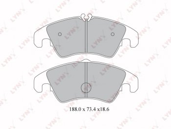 3 789 р. Колодки тормозные передние(4шт.) LYNX Audi A4 B8 рестайлинг (2011-2016)  с доставкой в г. Кемерово. Увеличить фотографию 1