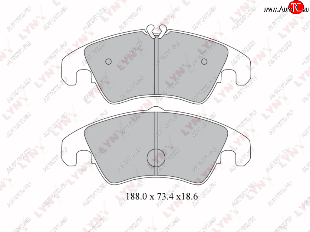 3 789 р. Колодки тормозные передние(4шт.) LYNX Audi A4 B5 8D2 седан 1-ый рестайлинг (1996-1998)  с доставкой в г. Кемерово