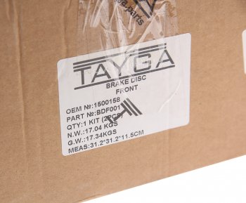 13 849 р. Диск тормозной FORD Galaxy (06-),S-Max (06-) передний перфорированный комплект TAYGA TAYGA bdf001  с доставкой в г. Кемерово. Увеличить фотографию 4