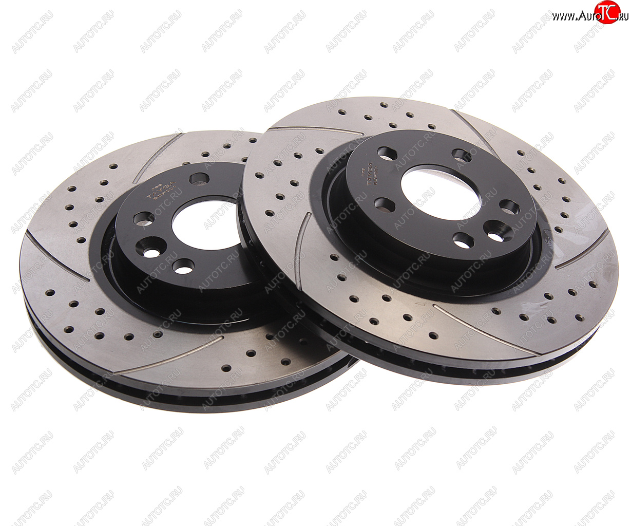 13 849 р. Диск тормозной FORD Galaxy (06-),S-Max (06-) передний перфорированный комплект TAYGA TAYGA bdf001  с доставкой в г. Кемерово