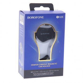 389 р. Держатель телефона универсальный магнитный черный BOROFONE BOROFONE bh26 black  с доставкой в г. Кемерово. Увеличить фотографию 3