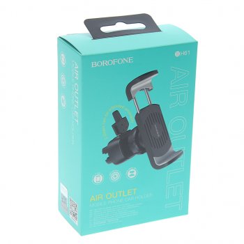 299 р. Держатель телефона на дефлектор BOROFONE BOROFONE bh61 black gray  с доставкой в г. Кемерово. Увеличить фотографию 3