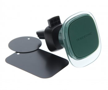 479 р. Держатель телефона на дефлектор магнитный BOROFONE BOROFONE bh82 green glaze  с доставкой в г. Кемерово. Увеличить фотографию 1