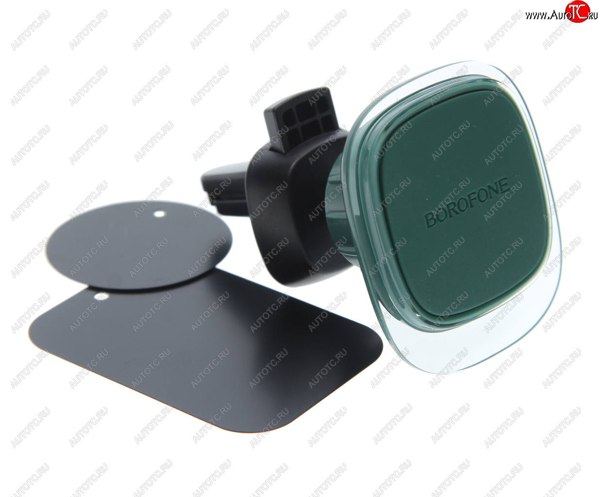 479 р. Держатель телефона на дефлектор магнитный BOROFONE BOROFONE bh82 green glaze  с доставкой в г. Кемерово