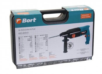 6 699 р. Перфоратор 800Вт 3Дж (кейс, набор буров) BORT BORT (Китай) bhd-800n-k  с доставкой в г. Кемерово. Увеличить фотографию 3