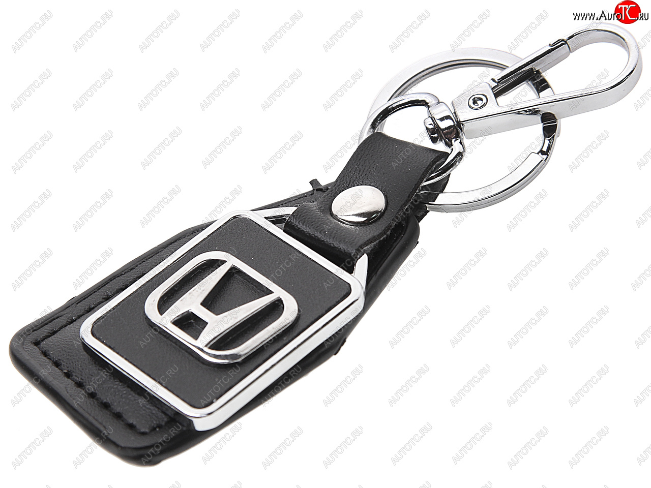 189 р. Брелок HONDA металл, кожа MASHINOKOM MASHINOKOM bkn 008  с доставкой в г. Кемерово