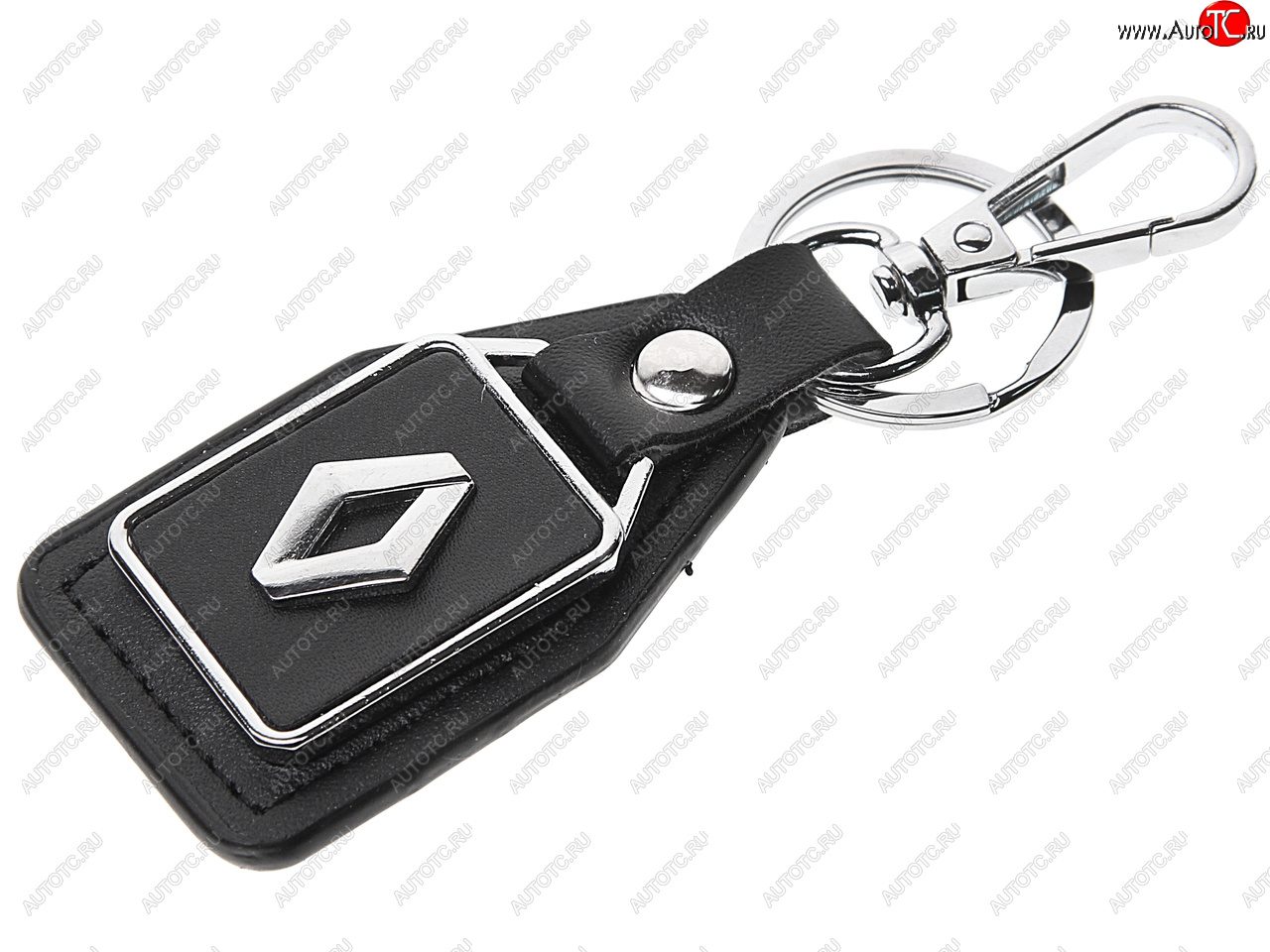 189 р. Брелок RENAULT черный, металл, кожа MASHINOKOM MASHINOKOM bkn 010  с доставкой в г. Кемерово