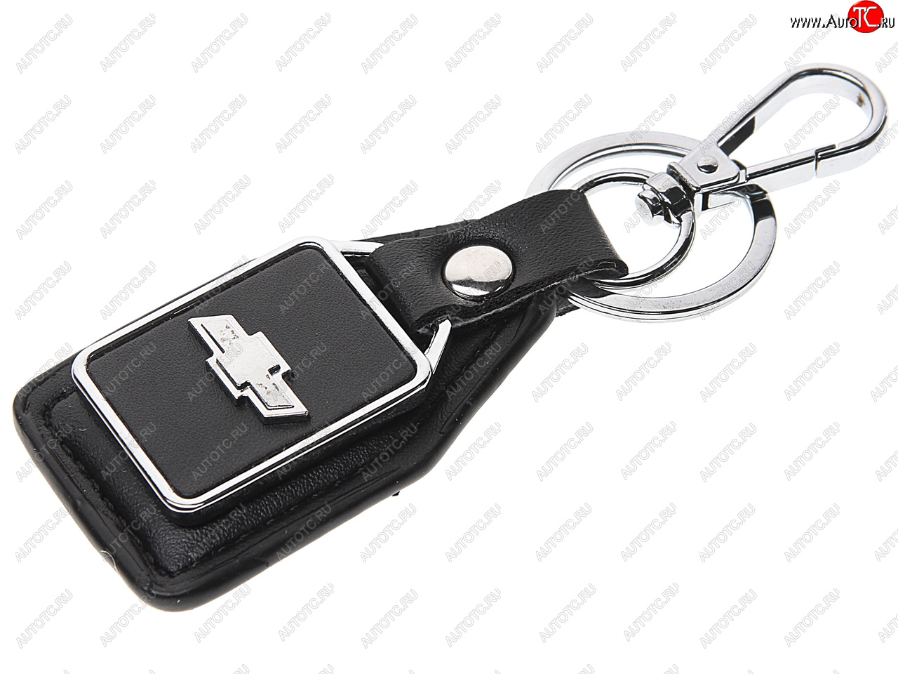 189 р. Брелок CHEVROLET черный, металл, кожа MASHINOKOM MASHINOKOM bkn 011  с доставкой в г. Кемерово