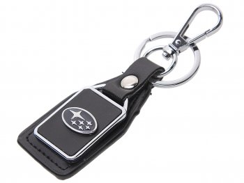 189 р. Брелок SUBARU черный, металл, кожа MASHINOKOM MASHINOKOM bkn 027  с доставкой в г. Кемерово. Увеличить фотографию 1