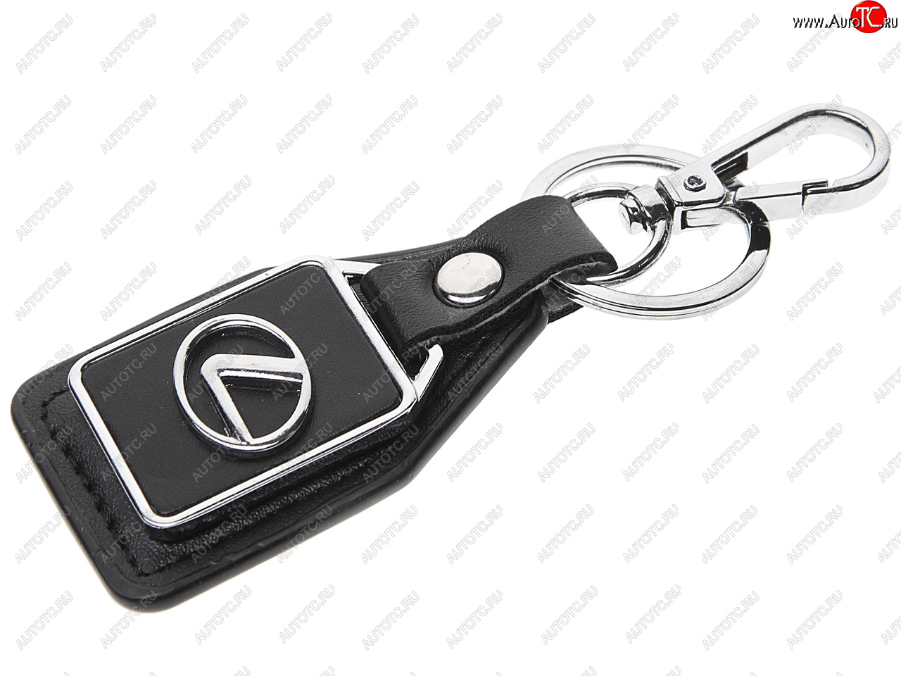 189 р. Брелок LEXUS черный, металл, кожа MASHINOKOM MASHINOKOM bkn 028  с доставкой в г. Кемерово