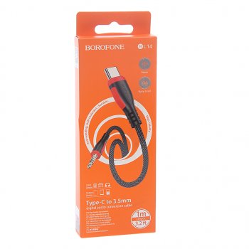 264 р. Переходник USB Type C на jack 3.5 BOROFONE BOROFONE bl14 black BOROFONE bl14 black  с доставкой в г. Кемерово. Увеличить фотографию 3