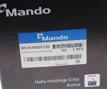 11 449 р. Стартер HYUNDAI ix35 (13-),i40 (11-) MANDO MANDO bn361002e120 MANDO bn361002e120  с доставкой в г. Кемерово. Увеличить фотографию 5