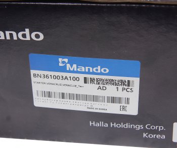 18 399 р. Стартер HYUNDAI ix55 (08-) (3.0) MANDO MANDO bn361003a100 MANDO bn361003a100  с доставкой в г. Кемерово. Увеличить фотографию 6
