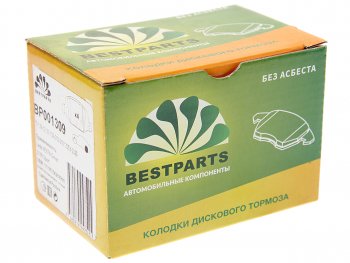 849 р. Колодки тормозные ВАЗ-1119 Калина Спорт,ЛАДА Vesta FIAT 500 задние дисковые (4шт.) BESTPARTS BESTPARTS bp001309  с доставкой в г. Кемерово. Увеличить фотографию 2