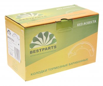 779 р. Колодки тормозные ВАЗ-1118,2170 задние (4шт.) (АБС) BESTPARTS BESTPARTS bp001314  с доставкой в г. Кемерово. Увеличить фотографию 2