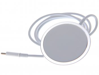 1 399 р. Устройство зарядное беспроводное для iPhone (12-) BOROFONE BOROFONE bq9 silver BOROFONE bq9 silver  с доставкой в г. Кемерово. Увеличить фотографию 1