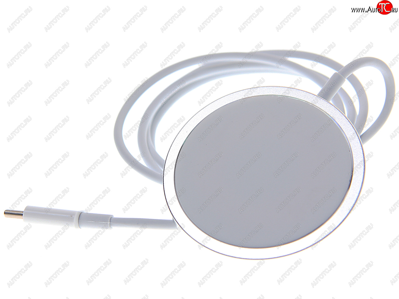 1 399 р. Устройство зарядное беспроводное для iPhone (12-) BOROFONE BOROFONE bq9 silver BOROFONE bq9 silver  с доставкой в г. Кемерово
