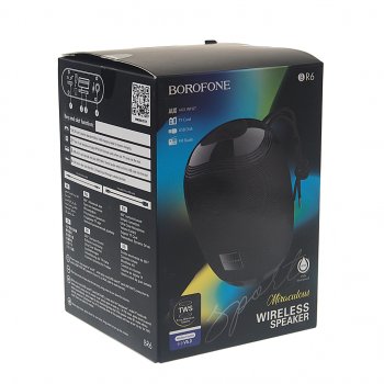 979 р. Колонка беспроводная bluetooth BOROFONE BOROFONE br6 black BOROFONE br6 black  с доставкой в г. Кемерово. Увеличить фотографию 4