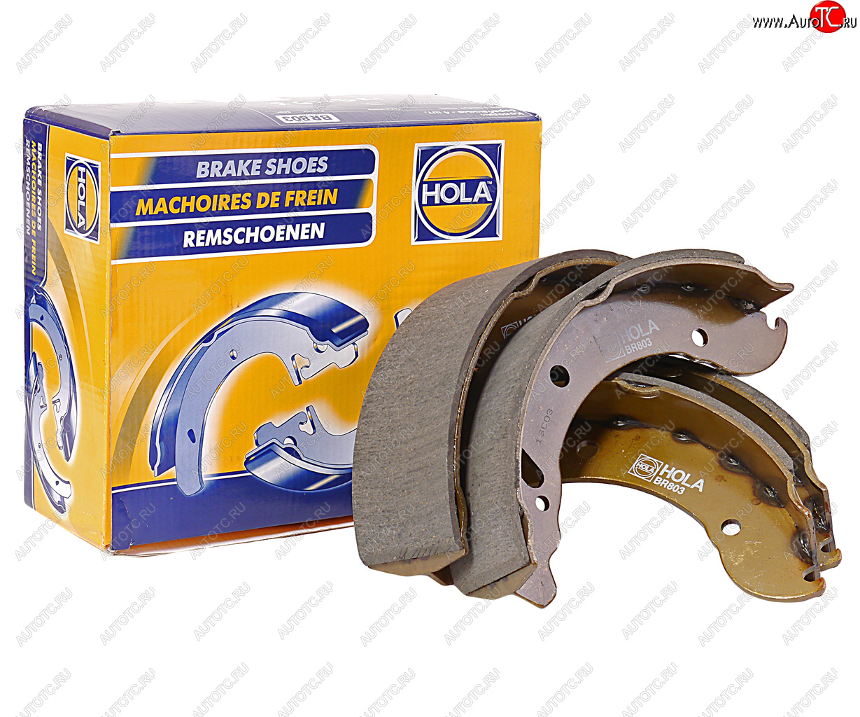 2 399 р. Колодки тормозные ГАЗ-3302,ГАЗель Next задние (4шт.) HOLA HOLA br803 HOLA br803  с доставкой в г. Кемерово
