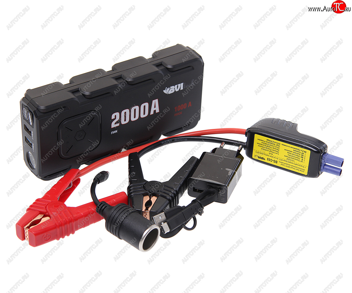 12 199 р. Устройство пусковое 12V 2000A 16000мАч (power bank) BVITECH BVITECH bs-10sqdsp16  с доставкой в г. Кемерово