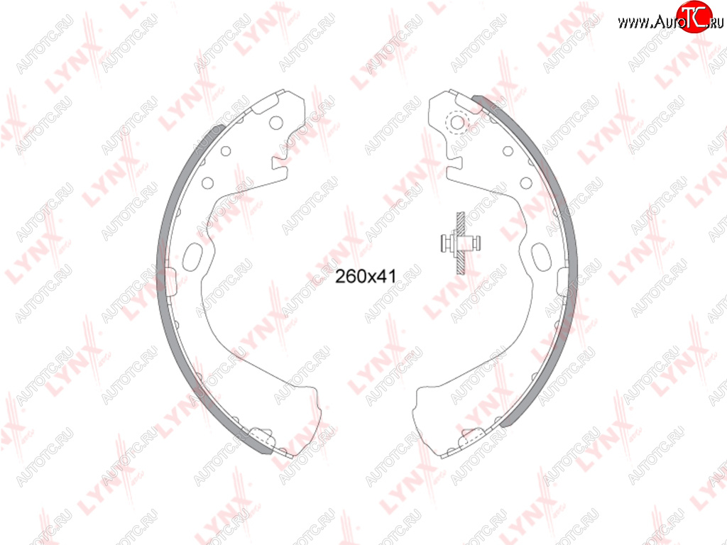 2 599 р. Колодки тормозные NISSAN Largo (93-99) задние барабанные (4шт.) LYNX LYNX bs5711  с доставкой в г. Кемерово