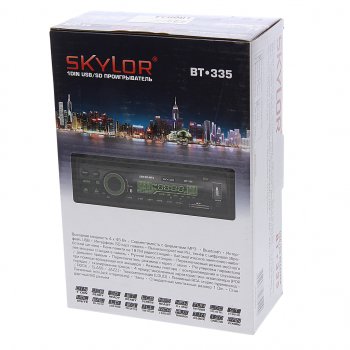 1 599 р. Магнитола автомобильная 1DIN SKYLOR SKYLOR bt-335  с доставкой в г. Кемерово. Увеличить фотографию 4