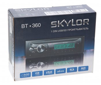 2 799 р. Магнитола автомобильная 1DIN SKYLOR SKYLOR bt-360  с доставкой в г. Кемерово. Увеличить фотографию 4