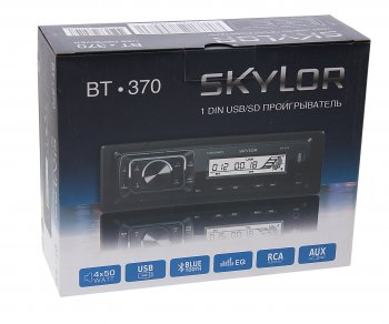 3 099 р. Магнитола автомобильная 1DIN SKYLOR SKYLOR bt-370  с доставкой в г. Кемерово. Увеличить фотографию 5