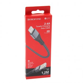 164 р. Кабель micro USB 1.2м черный BOROFONE BOROFONE bu11 black  с доставкой в г. Кемерово. Увеличить фотографию 2