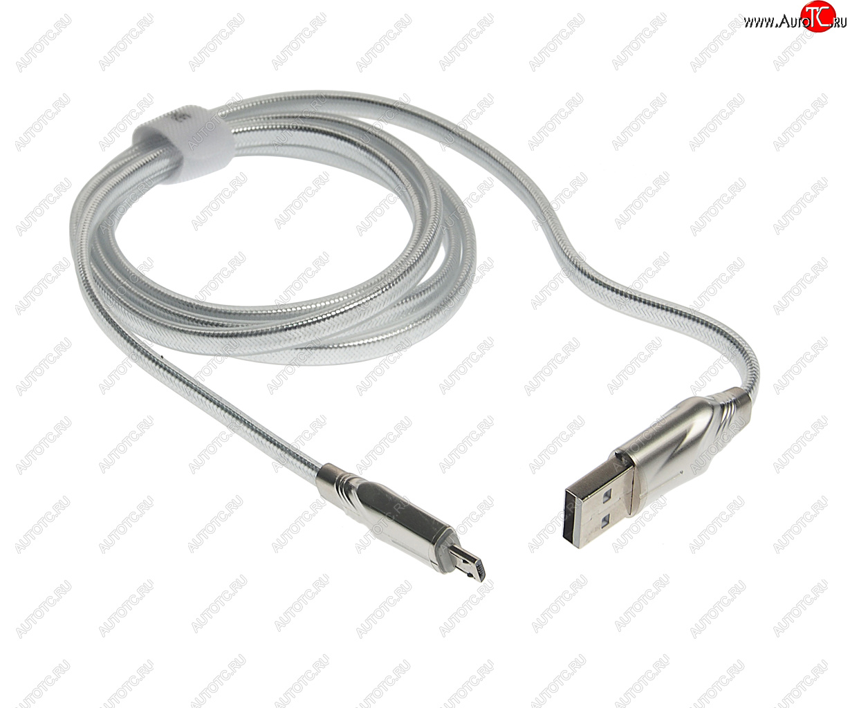 277 р. Кабель micro USB 1.2м серый BOROFONE BOROFONE bu12 silver  с доставкой в г. Кемерово
