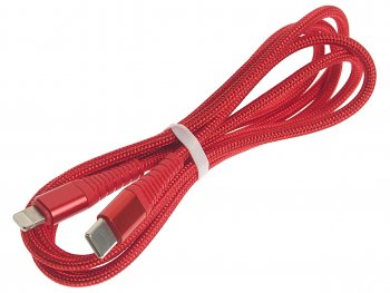 349 р. Кабель iPhone (5-)-USB Type C 1м красный BOROFONE BOROFONE bu27 red BOROFONE bu27 red  с доставкой в г. Кемерово. Увеличить фотографию 1