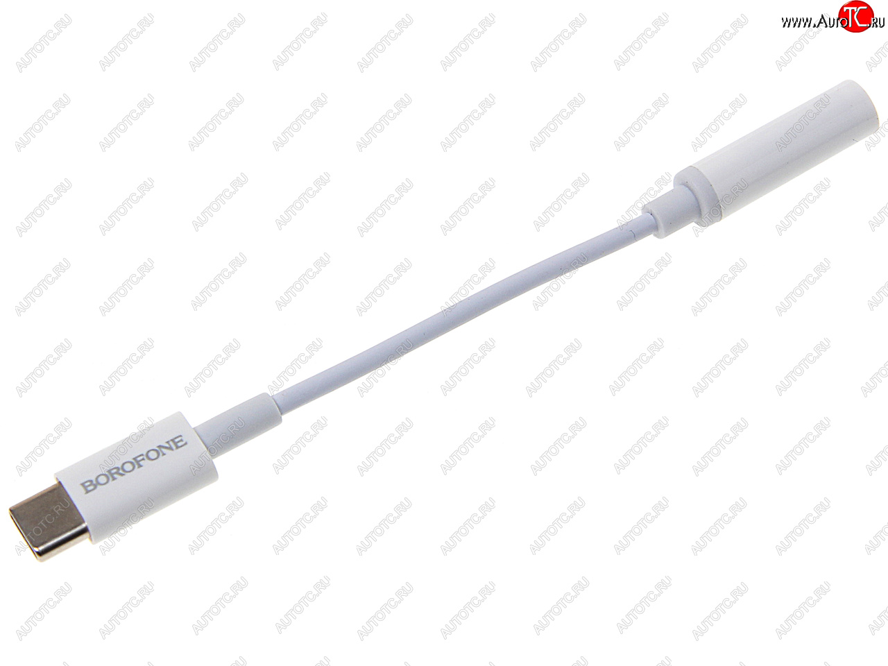 299 р. Переходник USB Type C на jack 3.5 белый BOROFONE BOROFONE bv13 white  с доставкой в г. Кемерово