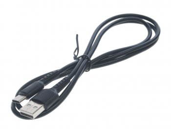 136 р. Кабель USB Type C 1м черный BOROFONE BOROFONE bx16 black  с доставкой в г. Кемерово. Увеличить фотографию 1