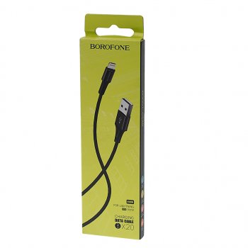 153 р. Кабель iPhone (5-) 1м черный BOROFONE BOROFONE bx20  с доставкой в г. Кемерово. Увеличить фотографию 2
