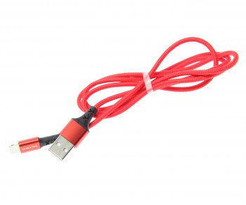 194 р. Кабель iPhone (5-) 1м красный BOROFONE BOROFONE bx20 red  с доставкой в г. Кемерово. Увеличить фотографию 1