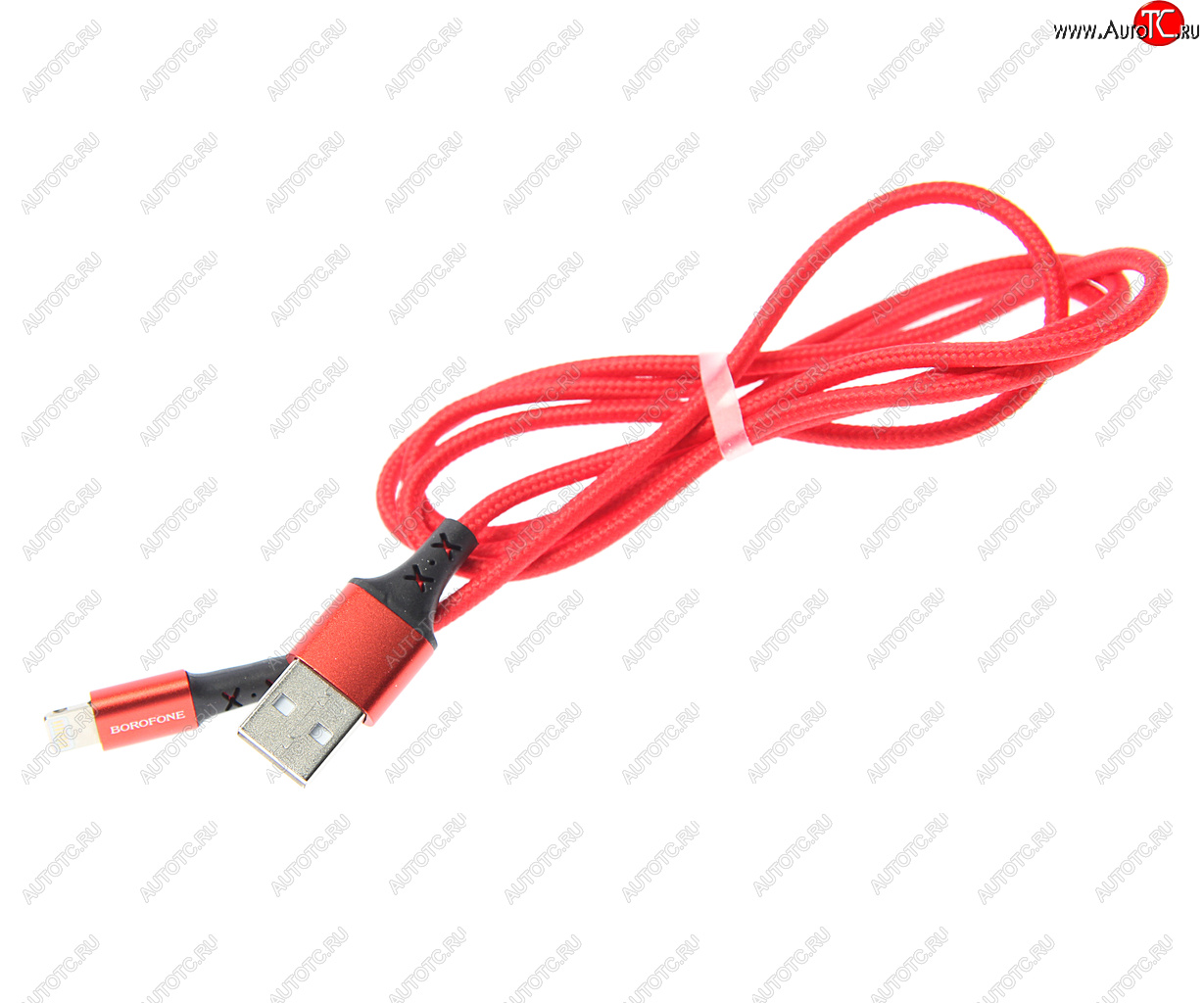 194 р. Кабель iPhone (5-) 1м красный BOROFONE BOROFONE bx20 red  с доставкой в г. Кемерово