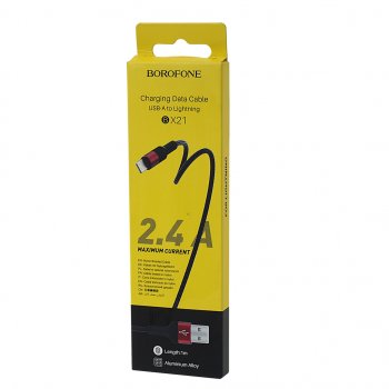 187 р. Кабель iPhone (5-) 1м красный BOROFONE BOROFONE bx21 red  с доставкой в г. Кемерово. Увеличить фотографию 2