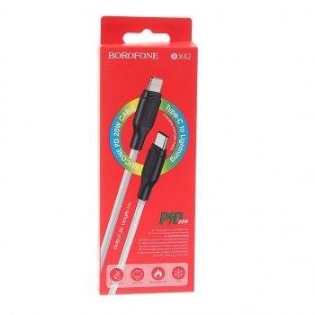 295 р. Кабель iPhone (5-)-USB Type C 1м белый BOROFONE BOROFONE bx42 white BOROFONE bx42 white  с доставкой в г. Кемерово. Увеличить фотографию 2