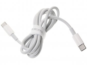 399 р. Кабель USB Type C-USB Type C 1м белый BOROFONE BOROFONE bx44 white BOROFONE bx44 white  с доставкой в г. Кемерово. Увеличить фотографию 1