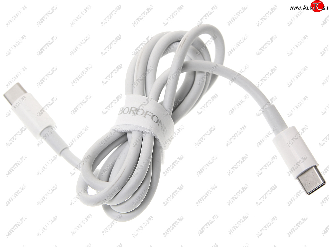 399 р. Кабель USB Type C-USB Type C 1м белый BOROFONE BOROFONE bx44 white BOROFONE bx44 white  с доставкой в г. Кемерово