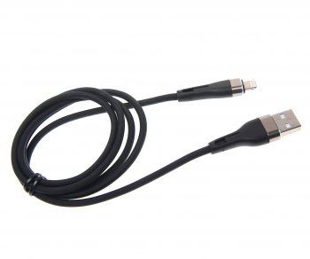 247 р. Кабель iPhone (5-) 1м черный BOROFONE BOROFONE bx46 black  с доставкой в г. Кемерово. Увеличить фотографию 1