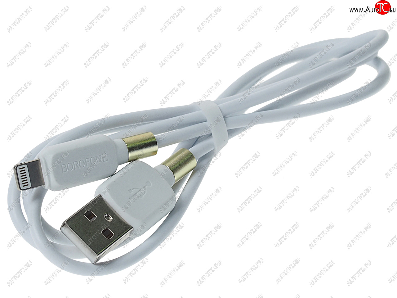 182 р. Кабель iPhone (5-) 1м белый BOROFONE BOROFONE bx59 white  с доставкой в г. Кемерово