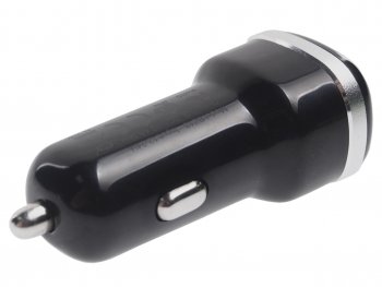 299 р. Устройство зарядное в прикуриватель 2USB 12V черное BOROFONE BOROFONE bz13 black  с доставкой в г. Кемерово. Увеличить фотографию 2