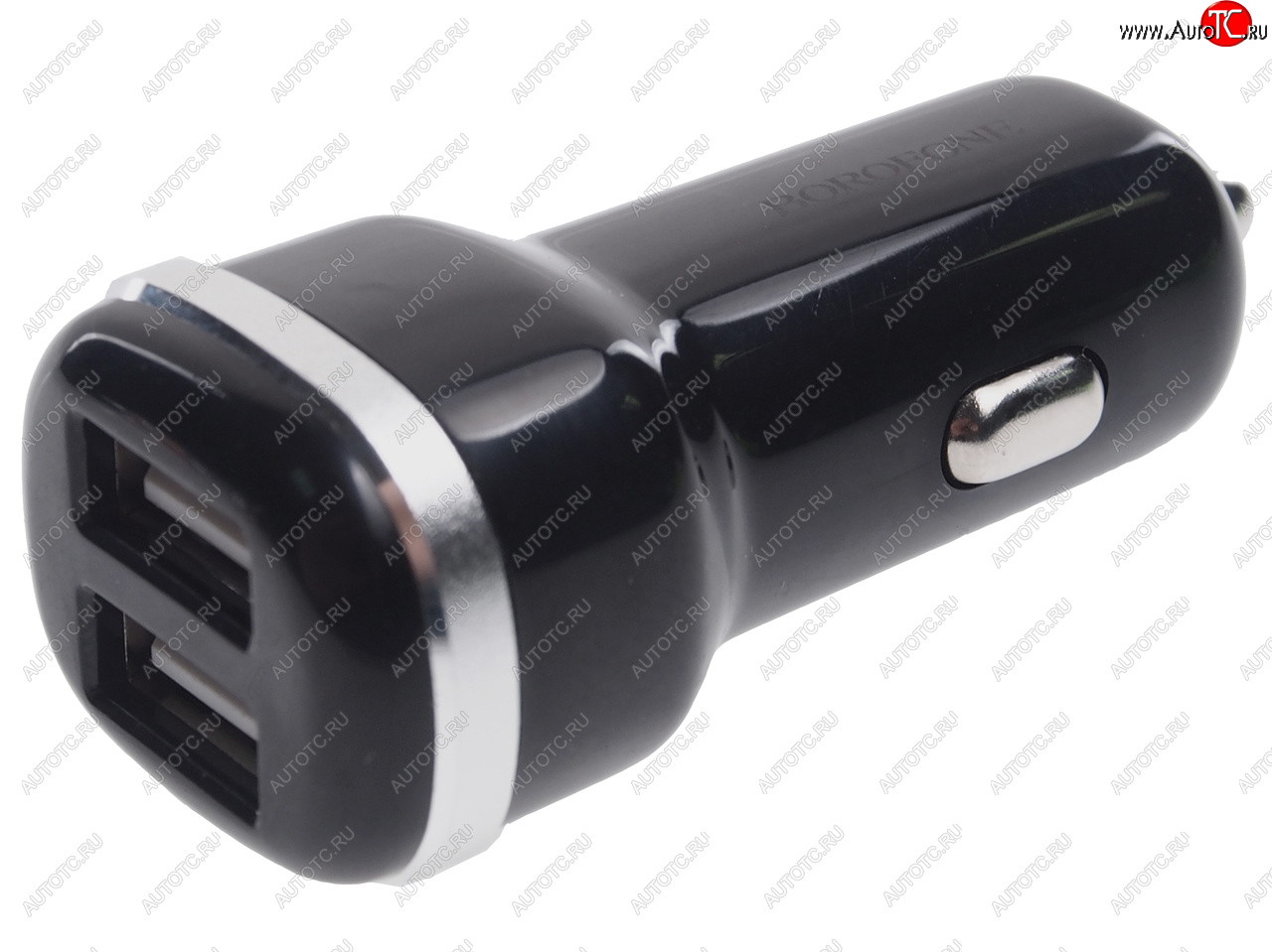 299 р. Устройство зарядное в прикуриватель 2USB 12V черное BOROFONE BOROFONE bz13 black  с доставкой в г. Кемерово