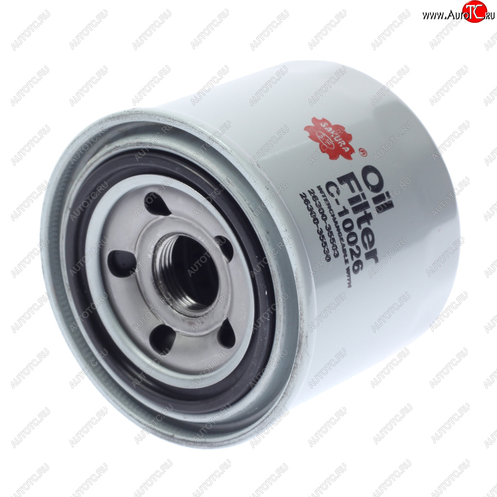 529 р. Фильтр масляный HYUNDAI Sonata,Accent,Lantra KIA Rio 3,Cerato MITSUBISHI Galant,Pajero (06-) SAKURA SAKURA c10026  с доставкой в г. Кемерово