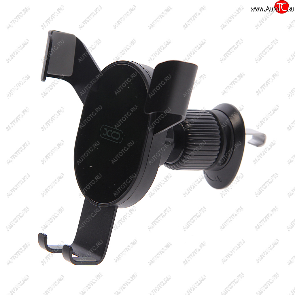 599 р. Держатель телефона на дефлектор XO XO c126 silver+black  с доставкой в г. Кемерово