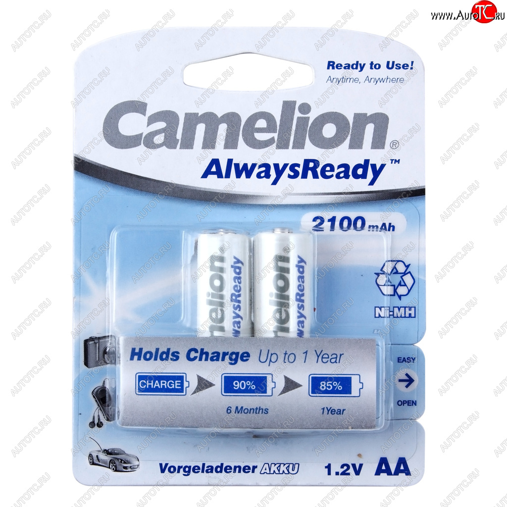 769 р. Батарейка AA HR6 1.2V аккумулятор Ni-MH 2100mAh блистер (2шт.) CAMELION CAMELION c-210aakcбл  с доставкой в г. Кемерово